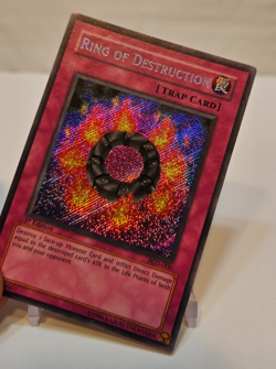 Ring of Destruction PGD-000 Secret Rare 1st Edition Yugioh 1958 - Image 4