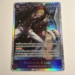 One Piece TCG English EB04-038 Rosinante & Law SR Foil - Image 1
