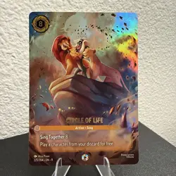 Disney Lorcana TCG Circle of Life Action Song Enchanted 225/204 EN Lorcana Fable - Image 1