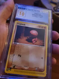 (POP 1) CGC 10 PRISTINE Pokemon Trapinch 78/97 EX Dragon 2003 E-Reader Card - Image 2