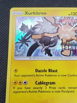 Xurkitree SM116 Holo Forbidden Light Prerelease Promo Stamped Pokemon Card NM/LP - Image 4