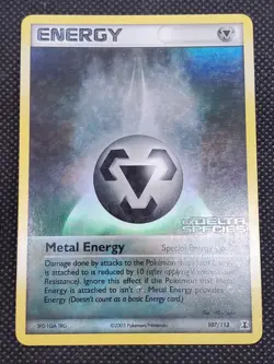 Metal Energy 107/113 Reverse Holo, EX Delta Species Stamped, Pokemon Card, LP/MP - Image 2
