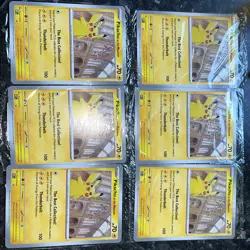 6x JUMBO Pokemon TCG Pikachu At The Museum Promo Card - Natural History Museum - Image 1