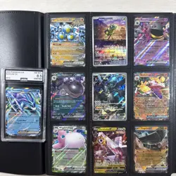 100+ Pokemon Card Lot Modern and Vintage Binder Collection ( Binder Included) - Image 1