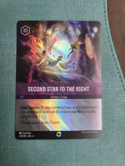 Disney Lorcana Second Star to the Right (Enchanted) Holo Ursula's Return 210/204 - Image 1