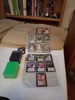 180 VtES/Jyhad Card Lot Used Mixed Set Including 2 Decks And Extras - Image 1