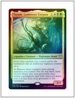 1x Tayam, Luminous Enigma, Foil, Magic the Gathering MTG NM - Image 1