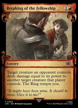 1 x Breaking of the Fellowship - Foil - Showcase Scrolls - Universes Beyond: The - Image 1