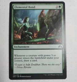 Elemental Bond -Uncommon-NM Magic Origins 2015 ORI 174/272 MTG magic tcg English - Image 1