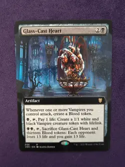 Glass-Cast Heart - Extended Art VOC NM MTG - Image 1