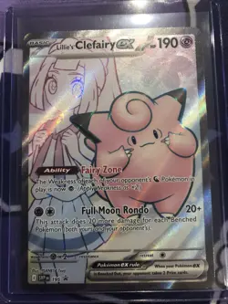 Pokemon TCG Lillie's Clefairy ex 195 Scarlet & Violet Promo Cards Holo S++++ - Image 1