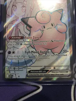 Pokemon TCG Lillie's Clefairy ex 195 Scarlet & Violet Promo Cards Holo S++++ - Image 3