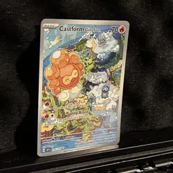 Pokemon Castform Sunny Form 195/191 IR Surging Sparks 🔥 Pack Fresh Minty 🔥 - Image 2