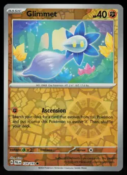 Glimmet 124/193 Common Paldea Evolved Pokemon Reverse Holo Near Mint - Image 1