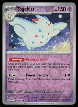 Togekiss 085/197 Rare Obsidian Flames Pokemon Reverse Holo Near Mint - Image 1