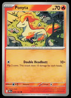 Ponyta 029/182 Common Destined Rivals Pokemon Near Mint - Image 1