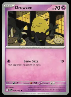 Drowzee 016/064 Common Shrouded Fable Pokemon Near Mint - Image 1