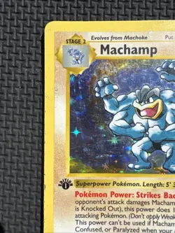 Machamp - 8/102 - Holo Rare - 1st Edition - (Shadowless) DMG, English Pokemon - Image 2