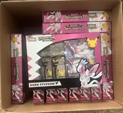 Pokemon TCG: Celebrations Collection Box (Dark Sylveon V 11x Boxes) - Image 1