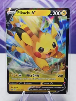 Pikachu V SWSH285 Sword & Shield Black Star Promo Pokemon TCG NM - Image 1