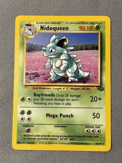Pokemon Nidoqueen Jungle 23/64 Regular Unlimited Rare - Image 1