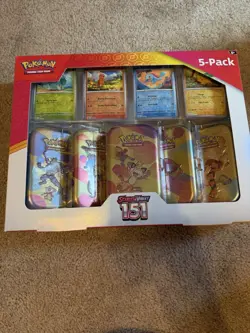 Pokemon TCG Scarlet & Violet 151 Mini Tins Costco Bundle, 5 Pack - Sealed - Image 1