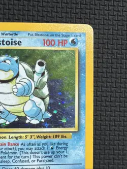 Pokemon Vintage Blastoise 2/102 Base Set Holo Damaged WotC 1999 - Image 4