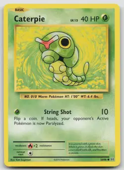 Caterpie 3/108 Evolutions Pokemon NM Common - Image 1