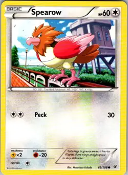 Spearow Roaring Skies 65/108 Common Pokemon Near Mint - Image 1