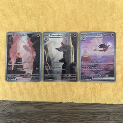 Pokemon Card Charizard SAR 201/165 Charmander Charmeleon 3 Set Pokemon Card 151 - Image 2