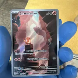 Pokemon Card Charizard SAR 201/165 Charmander Charmeleon 3 Set Pokemon Card 151 - Image 3