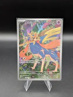 Pokemon TCG Zacian 100/094 Me02 Phantasmal Flames - NM - Image 1