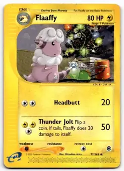Flaaffy 77/165 Uncommon Expedition Base Set Pokemon Heavily Played - Image 1