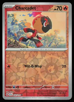 Charcadet 032/191 Common Surging Sparks Pokemon Reverse Holo Near Mint - Image 1