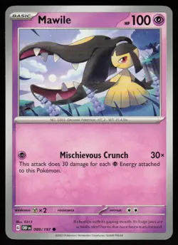 Mawile 089/197 Common Obsidian Flames Pokemon Near Mint - Image 1