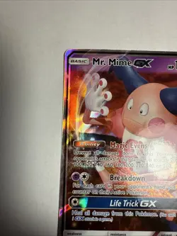 Pokemon TCG Mr. Mime GX Holo Card 67/181 Team Up Ultra Rare - Image 3