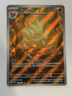 Pokemon Ninetales 199/197 SV03: Obsidian Flames Illustration Rare - Image 1