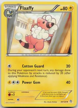Flaaffy 39/124 Uncommon Dragons Exalted Pokemon NM/LP - Image 1