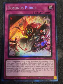 Konami Yugioh Dominus Purge Trap Collector’s Rare RA05-EN150 NM - Image 1