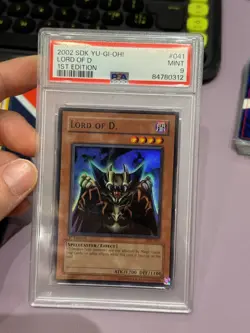 YUGIOH LORD OF D. SUPER RARE 1ST EDITION PSA 9 SDK-041 NORTH AMERICAN - Image 1