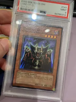 YUGIOH LORD OF D. SUPER RARE 1ST EDITION PSA 9 SDK-041 NORTH AMERICAN - Image 3