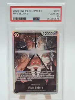 One Piece Five Elders SR OP13 Carrying On His Will PSA 10 - Image 1