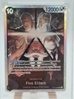 One Piece Five Elders SR OP13 Carrying On His Will PSA 10 - Image 2