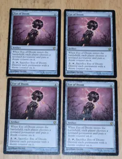 MTG 4x Rare Artifact EYE OF DOOM - Image 1