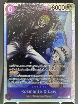 One Piece CCG EB04-038 Rosinante & Law SR EN US Seller - Image 1
