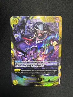 Marshall.D.Teach One Piece OP16 The Time of Battle Secret Rare Foil #119 - Image 1