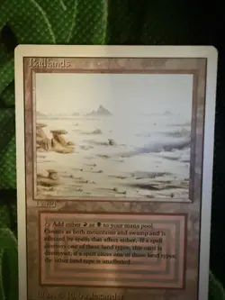 MTG Badlands Dual Land Revised Edition MP Magic the Gathering - Image 3