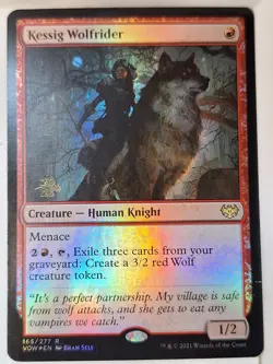 Kessig Wolfrider - FOIL Prerelease Promo - Magic the Gathering MTG - Image 1