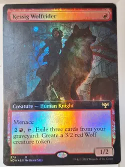 Kessig Wolfrider - Foil Extended Art - Crimson Vow - Magic the Gathering MTG - Image 1