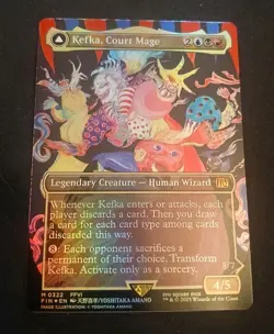 (MTG: Final Fantasy, M 0322, Borderless, Foil) Kefka, Court Mage/ Ruler Of Ruin - Image 1